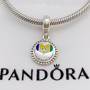Pandora saint Vincent and the Grenadines Flag Exclusive Charm Pendant
